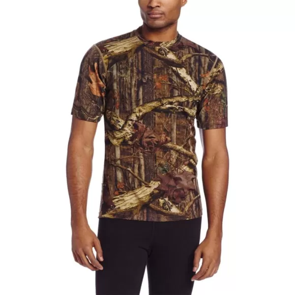 image100 Merino Wool Mens Lightweight TShirt  Crew Neck Short Sleeve ShirtMossy Oak