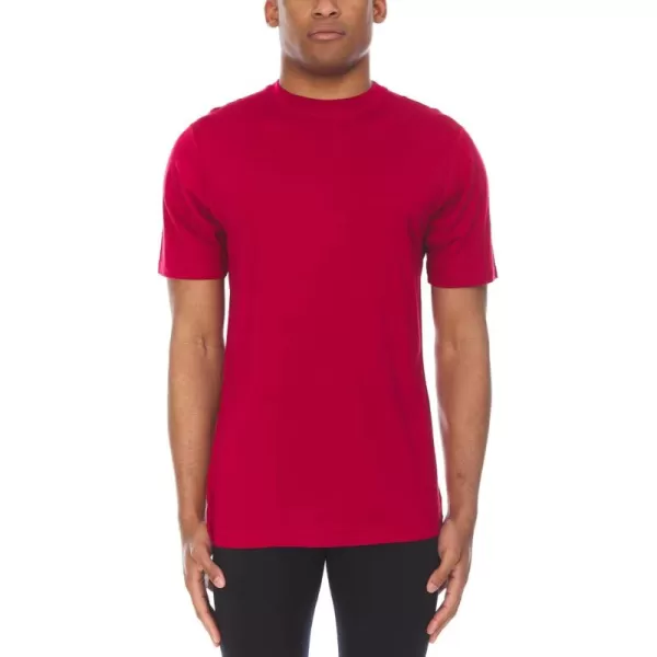 image100 Merino Wool Mens Lightweight TShirt  Crew Neck Short Sleeve ShirtTrue Red