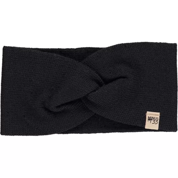 imageMinus33 Everyday Knit Twist Headband 100 Merino Wool  Midweight Womens Warm Headband  Winter Ear WarmersBlack