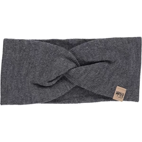 imageMinus33 Everyday Knit Twist Headband 100 Merino Wool  Midweight Womens Warm Headband  Winter Ear WarmersCharcoal Gray