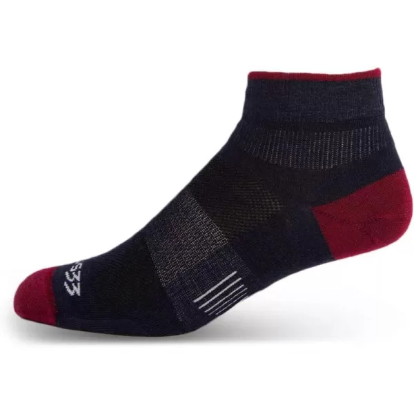 imageUSA Made  Ankle Socks  Trail Running Socks  Merino Wool  Mountain HeritageS13 Micro Weight Patriot