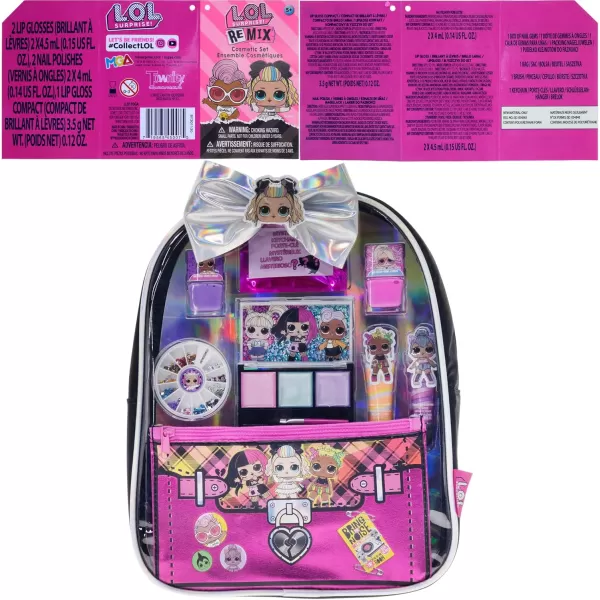 Townley Girl LOL Surprise Backpack Beauty Set for Kids  11Piece Makeup Kit Perfect for Parties Sleepovers and Makeovers Ages 3 and Up