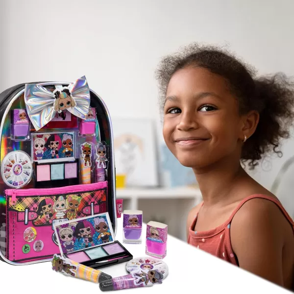 Townley Girl LOL Surprise Backpack Beauty Set for Kids  11Piece Makeup Kit Perfect for Parties Sleepovers and Makeovers Ages 3 and Up