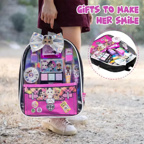 Townley Girl LOL Surprise Backpack Beauty Set for Kids  11Piece Makeup Kit Perfect for Parties Sleepovers and Makeovers Ages 3 and Up