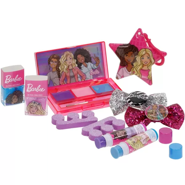 Barbie  Townley Girl Backpack Cosmetic Makeup Gift Bag Set 12 Pcs includes Lip Gloss Nail Polish amp Hair Accessories for Kids Teen Tween Girls Ages 3 perfect for Parties Sleepovers and MakeoversBarbie  Townley Girl Backpack Cosmetic Makeup Gift Bag Set 12 Pcs includes Lip Gloss Nail Polish amp Hair Accessories for Kids Teen Tween Girls Ages 3 perfect for Parties Sleepovers and Makeovers