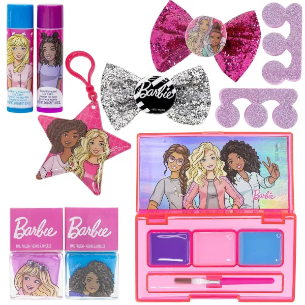 Barbie  Townley Girl Backpack Cosmetic Makeup Gift Bag Set 12 Pcs includes Lip Gloss Nail Polish amp Hair Accessories for Kids Teen Tween Girls Ages 3 perfect for Parties Sleepovers and MakeoversBarbie  Townley Girl Backpack Cosmetic Makeup Gift Bag Set 12 Pcs includes Lip Gloss Nail Polish amp Hair Accessories for Kids Teen Tween Girls Ages 3 perfect for Parties Sleepovers and Makeovers