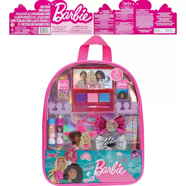 Barbie  Townley Girl Backpack Cosmetic Makeup Gift Bag Set 12 Pcs includes Lip Gloss Nail Polish amp Hair Accessories for Kids Teen Tween Girls Ages 3 perfect for Parties Sleepovers and MakeoversBarbie  Townley Girl Backpack Cosmetic Makeup Gift Bag Set 12 Pcs includes Lip Gloss Nail Polish amp Hair Accessories for Kids Teen Tween Girls Ages 3 perfect for Parties Sleepovers and Makeovers