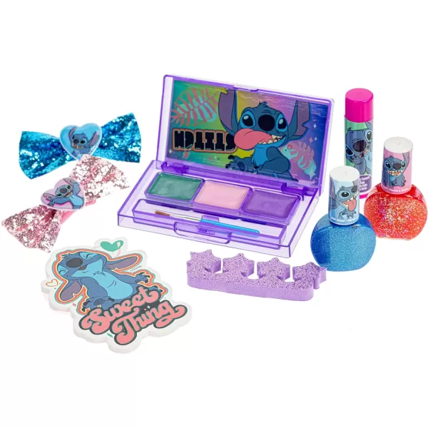 Disney Stitch Makeup Filled Shoulder Bag Includes Lip Gloss Nail Polish Hair Bow amp More for Girls Ideal for Ages and Up Perfect for Parties amp MakeoversDisney Stitch Makeup Filled Shoulder Bag Includes Lip Gloss Nail Polish Hair Bow amp More for Girls Ideal for Ages and Up Perfect for Parties amp Makeovers