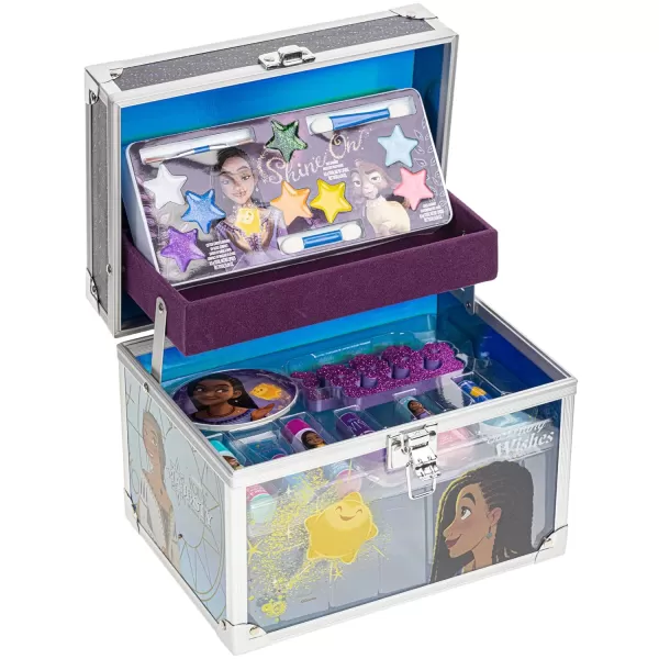 Disney Wish  Townley Girl Train Case Cosmetic Makeup Set Includes Lip Gloss Eye Shimmer Brush Nail Polish Accessories amp more for Girls Ages 3 perfect for Parties Sleepovers amp MakeoversDisney Wish  Townley Girl Train Case Cosmetic Makeup Set Includes Lip Gloss Eye Shimmer Brush Nail Polish Accessories amp more for Girls Ages 3 perfect for Parties Sleepovers amp Makeovers