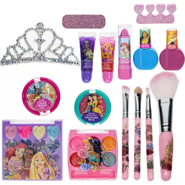 Disney Wish Fashion Purse Set with Nail Polish Nail File Lip Gloss Lip Stick Lip Balm Crown Eyeshadow Brushes and More Ages 3 for Parties Sleepovers amp Makeovers by Townley GirlDisney Princess