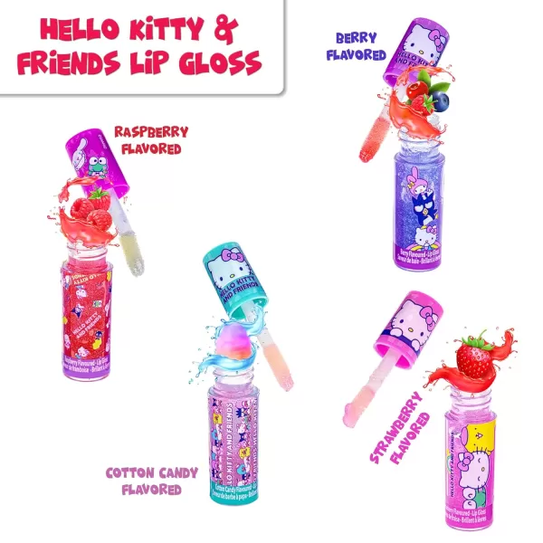 Hello Kitty and Friends  Townley Girl 5 Pk Lip Balm and 4 Pk Lip Gloss Set wBag Makeup Cosmetic Set for Kids and Girls Ages 3 Perfect for Parties Sleepovers amp MakeoversHello Kitty and Friends  Townley Girl 5 Pk Lip Balm and 4 Pk Lip Gloss Set wBag Makeup Cosmetic Set for Kids and Girls Ages 3 Perfect for Parties Sleepovers amp Makeovers