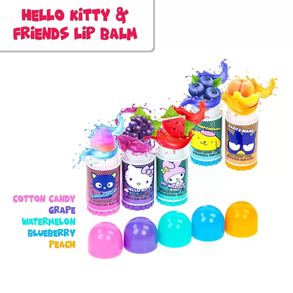 Hello Kitty and Friends  Townley Girl 5 Pk Lip Balm and 4 Pk Lip Gloss Set wBag Makeup Cosmetic Set for Kids and Girls Ages 3 Perfect for Parties Sleepovers amp MakeoversHello Kitty and Friends  Townley Girl 5 Pk Lip Balm and 4 Pk Lip Gloss Set wBag Makeup Cosmetic Set for Kids and Girls Ages 3 Perfect for Parties Sleepovers amp Makeovers