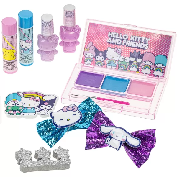 Hello Kitty and Friends Townley Girl Makeup Filled Backpack Set with 12 Pieces Including Lip Gloss Nail Polish Nail Stones and Other Accessories Ages 3 for Parties Sleepovers and MakeoversHello Kitty and Friends Townley Girl Makeup Filled Backpack Set with 12 Pieces Including Lip Gloss Nail Polish Nail Stones and Other Accessories Ages 3 for Parties Sleepovers and Makeovers