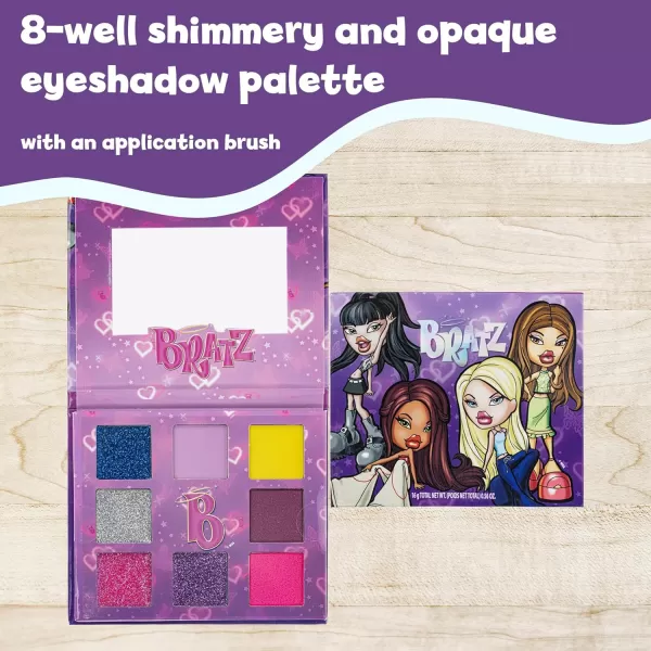 Townley Girl Bratz 8Well Eyeshadow Palette Shimmery Colors Pigmented Blendable 1 Application Brush NonToxic Perfect for Parties Sleepovers amp MakeoversTownley Girl Bratz 8Well Eyeshadow Palette Shimmery Colors Pigmented Blendable 1 Application Brush NonToxic Perfect for Parties Sleepovers amp Makeovers