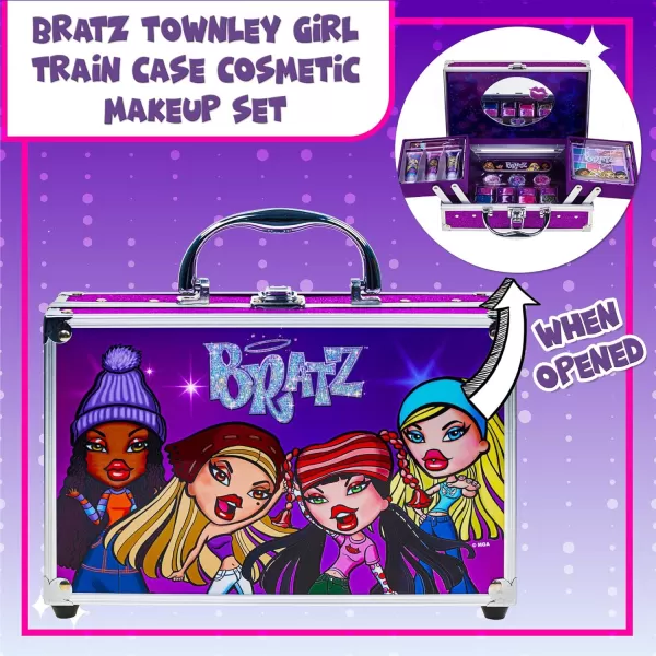 Townley Girl Bratz Train Case Cosmetic Makeup Set Includes Lip Gloss Eye Shimmer Brush Nail Polish Accessories amp more for Girls Ages 16 perfect for Parties Sleepovers amp MakeoversTownley Girl Bratz Train Case Cosmetic Makeup Set Includes Lip Gloss Eye Shimmer Brush Nail Polish Accessories amp more for Girls Ages 16 perfect for Parties Sleepovers amp Makeovers