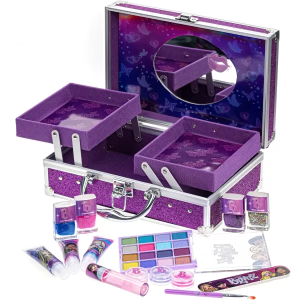 Townley Girl Bratz Train Case Cosmetic Makeup Set Includes Lip Gloss Eye Shimmer Brush Nail Polish Accessories amp more for Girls Ages 16 perfect for Parties Sleepovers amp MakeoversTownley Girl Bratz Train Case Cosmetic Makeup Set Includes Lip Gloss Eye Shimmer Brush Nail Polish Accessories amp more for Girls Ages 16 perfect for Parties Sleepovers amp Makeovers