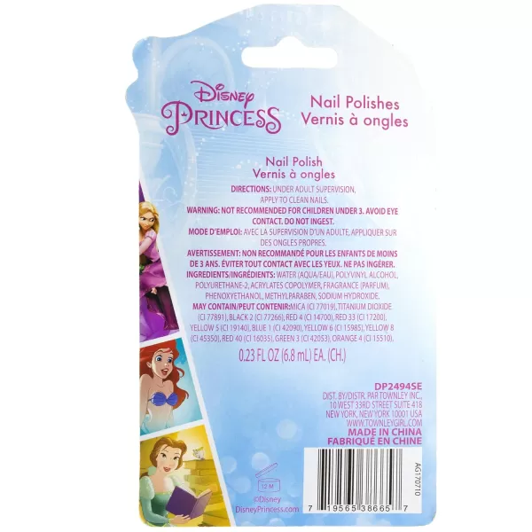 TownleyGirl Disney Princess PeelOff Nail Polish Gift Set for Kids 2 CT Small DP2494SETownleyGirl Disney Princess PeelOff Nail Polish Gift Set for Kids 2 CT Small DP2494SE