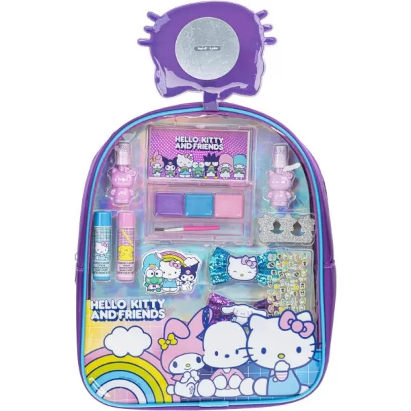 Hello Kitty and Friends Townley Girl Makeup Filled Backpack Set with 12 Pieces Including Lip Gloss Nail Polish Nail Stones and Other Accessories Ages 3 for Parties Sleepovers and MakeoversHello Kitty and Friends Townley Girl Makeup Filled Backpack Set with 12 Pieces Including Lip Gloss Nail Polish Nail Stones and Other Accessories Ages 3 for Parties Sleepovers and Makeovers