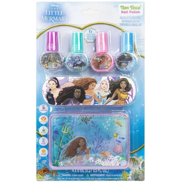 Townley Girl  Disney The Little Mermaid Ariel NonToxic PeelOff WaterBased Safe Nail Polish Set with Nail File and Water Box for Kids Ages 3 and UpTownley Girl  Disney The Little Mermaid Ariel NonToxic PeelOff WaterBased Safe Nail Polish Set with Nail File and Water Box for Kids Ages 3 and Up