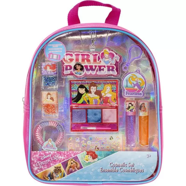 Townley Girl Disney Princess Backpack Cosmetic Makeup Bag Set Includes Lip Gloss Nail Polish amp Hair Coil and More for Kids Teen Girls Ages 3 Perfect for Parties Sleepovers and MakeoversTownley Girl Disney Princess Backpack Cosmetic Makeup Bag Set Includes Lip Gloss Nail Polish amp Hair Coil and More for Kids Teen Girls Ages 3 Perfect for Parties Sleepovers and Makeovers