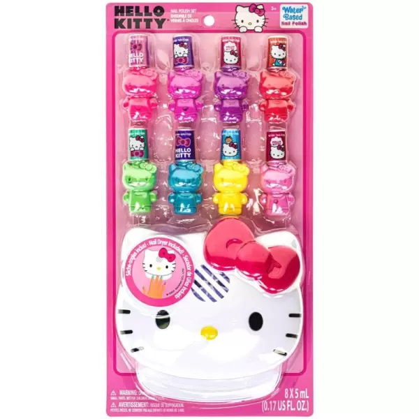 Townley Girl Hello Kitty and Friends 8 Pack NonToxic PeelOff Shimmer and Opaque WaterBased Safe Nail Polish Set with Nail Dryer for Kids AA Batteries Not Included Ages 3 and UpTownley Girl Hello Kitty and Friends 8 Pack NonToxic PeelOff Shimmer and Opaque WaterBased Safe Nail Polish Set with Nail Dryer for Kids AA Batteries Not Included Ages 3 and Up