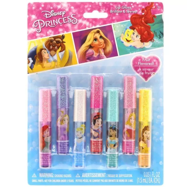 Townley Girl Super Sparkly Lip Gloss Set Featuring Disney Minnie Mouse  7 Fun Flavors for Girls Ideal for Sleepovers Makeovers and GiftsMulticolor 005 Fl Oz Pack of 7