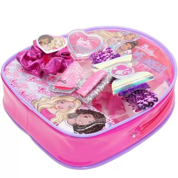 Barbie  Townley Girl Backpack Cosmetic Makeup Gift Bag Set includes Hair Accessories and Printed PVC Backpack for Kids Girls Ages 3 perfect for Parties Sleepovers and MakeoversBarbie  Townley Girl Backpack Cosmetic Makeup Gift Bag Set includes Hair Accessories and Printed PVC Backpack for Kids Girls Ages 3 perfect for Parties Sleepovers and Makeovers