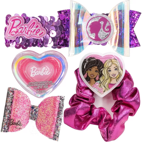 Barbie  Townley Girl Backpack Cosmetic Makeup Gift Bag Set includes Hair Accessories and Printed PVC Backpack for Kids Girls Ages 3 perfect for Parties Sleepovers and MakeoversBarbie  Townley Girl Backpack Cosmetic Makeup Gift Bag Set includes Hair Accessories and Printed PVC Backpack for Kids Girls Ages 3 perfect for Parties Sleepovers and Makeovers