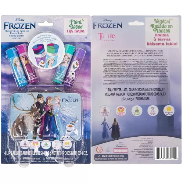 Disney Frozen  Townley Girl Plant Based 4 Pcs Flavoured Lip Balm with Tin Case Makeup Cosmetic Set for Kids amp Girls Ages 3 Perfect for Parties Sleepovers Makeovers amp Birthday GiftsDisney Frozen  Townley Girl Plant Based 4 Pcs Flavoured Lip Balm with Tin Case Makeup Cosmetic Set for Kids amp Girls Ages 3 Perfect for Parties Sleepovers Makeovers amp Birthday Gifts