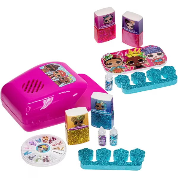 LOL Surprise Townley Girl NonToxic PeelOff WaterBased Safe Quick Dry Nail Polish Gift Kit Set for Kids Set With Nail Gem Wheel Nail Stickers Toe Spacers Nail File Glitter Vials and NailLOL Surprise Townley Girl NonToxic PeelOff WaterBased Safe Quick Dry Nail Polish Gift Kit Set for Kids Set With Nail Gem Wheel Nail Stickers Toe Spacers Nail File Glitter Vials and Nail