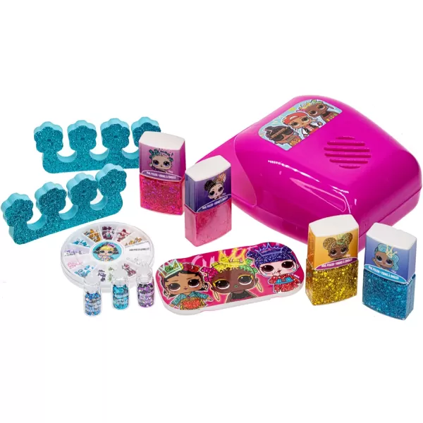 LOL Surprise Townley Girl NonToxic PeelOff WaterBased Safe Quick Dry Nail Polish Gift Kit Set for Kids Set With Nail Gem Wheel Nail Stickers Toe Spacers Nail File Glitter Vials and NailLOL Surprise Townley Girl NonToxic PeelOff WaterBased Safe Quick Dry Nail Polish Gift Kit Set for Kids Set With Nail Gem Wheel Nail Stickers Toe Spacers Nail File Glitter Vials and Nail