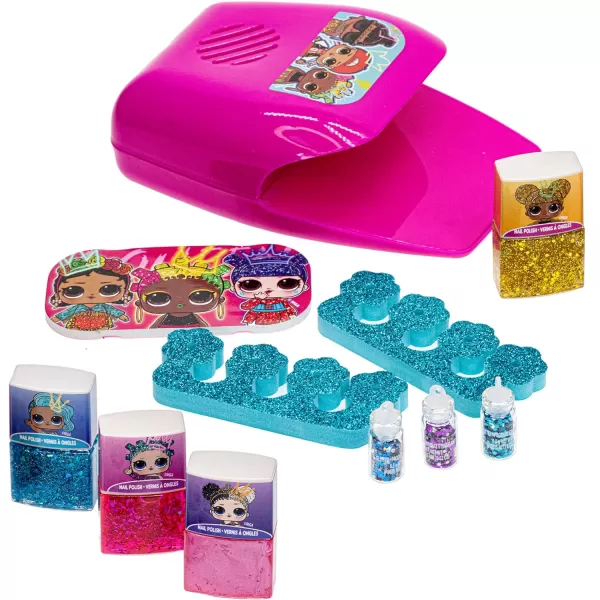 LOL Surprise Townley Girl NonToxic PeelOff WaterBased Safe Quick Dry Nail Polish Gift Kit Set for Kids Set With Nail Gem Wheel Nail Stickers Toe Spacers Nail File Glitter Vials and NailLOL Surprise Townley Girl NonToxic PeelOff WaterBased Safe Quick Dry Nail Polish Gift Kit Set for Kids Set With Nail Gem Wheel Nail Stickers Toe Spacers Nail File Glitter Vials and Nail