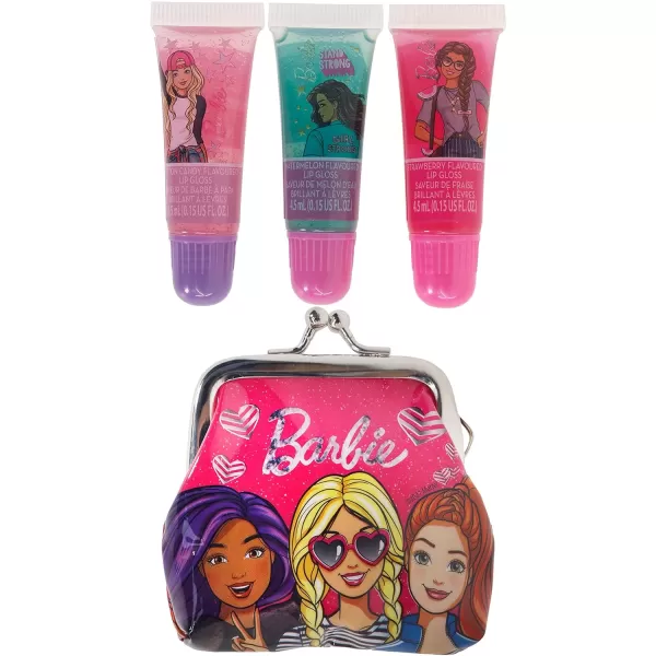 Townley Girl Barbie Coin Purse and PlantBased Lip Gloss Set Cute Pouch Wallet Small Money Bag Toy Ages 3 and UpTownley Girl Barbie Coin Purse and PlantBased Lip Gloss Set Cute Pouch Wallet Small Money Bag Toy Ages 3 and Up