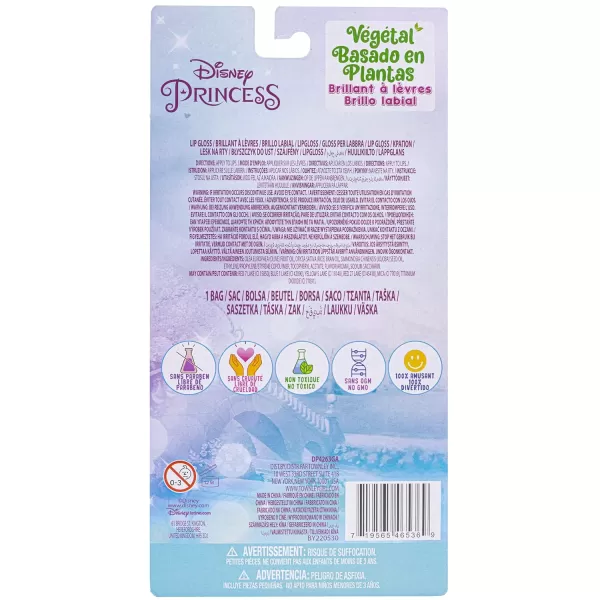 Townley Girl Disney Princess Vegan PlantBased 3 Piece RollOn Lip Gloss amp Coin Purse Bag for Kids and Girls Ages 3 Perfect for Parties Sleepovers amp MakeoversMulticolor 123 Ounce Pack of 1