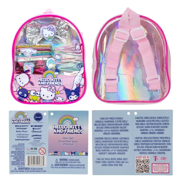 Hello Kitty and Friends Mini Backpack Hair Accessories Gift Bag Set includes for Kids Girls Ages 3 perfect for Birthdays Parties Sleepovers ampamp Makeovers