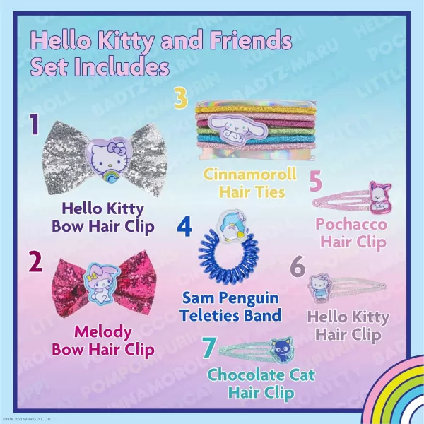 Hello Kitty and Friends Mini Backpack Hair Accessories Gift Bag Set includes for Kids Girls Ages 3 perfect for Birthdays Parties Sleepovers ampamp Makeovers