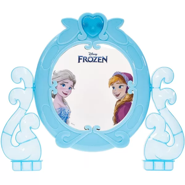 Disney Frozen  Townley Girl Cosmetic Vanity Compact Makeup Set with Mirror ampamp Builtin Music Includes Lip Gloss Shimmer ampamp Brushes for Kids Girls Ages 3 perfect for Parties Sleepovers and Makeovers