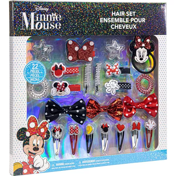 Disney Minnie Mouse  Townley Girl Hair Accessories Kit Gift Set for Girls Ages 3 Includes 22 Pieces of Hair Accessories such as Hair Bow Hair Pins and more perfect for Parties ampamp Makeovers