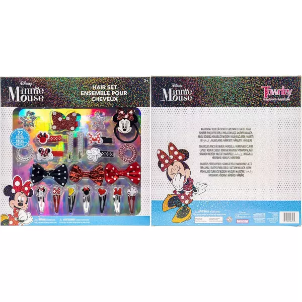 Disney Minnie Mouse  Townley Girl Hair Accessories Kit Gift Set for Girls Ages 3 Includes 22 Pieces of Hair Accessories such as Hair Bow Hair Pins and more perfect for Parties ampamp Makeovers