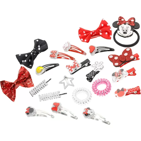 Disney Minnie Mouse  Townley Girl Hair Accessories Kit Gift Set for Girls Ages 3 Includes 22 Pieces of Hair Accessories such as Hair Bow Hair Pins and more perfect for Parties ampamp Makeovers