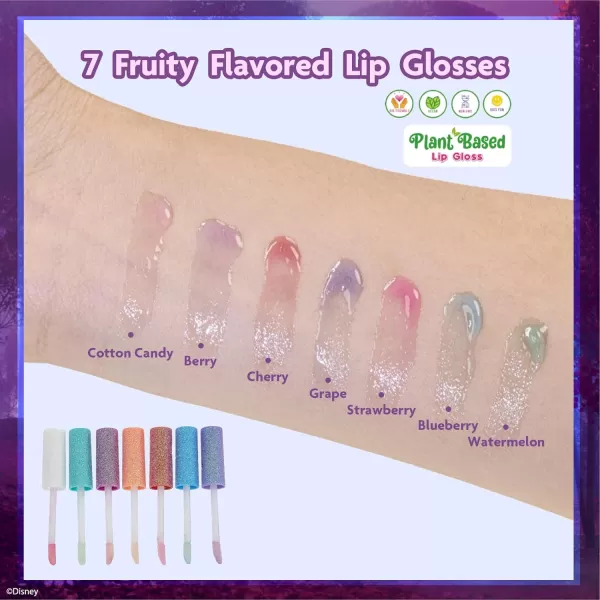 Townley Girl Disney Frozen Plant Based Vegan 7 PC Flavored Lip Gloss Set For Girls  Ideal for Sleepovers Makeovers Party Favors and Birthday Gifts  Age 3021 Fl Oz Pack of 1