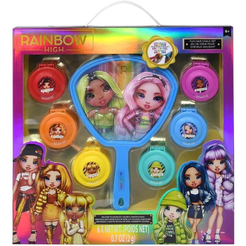 imageRainbow High Hair Chalk for Girls Washable Temporary Hair Color for Kids 7Piece Easy to Use Temporary Hair Chalk Colors for Hours of Creative Fun Fabulous Toy for Girls