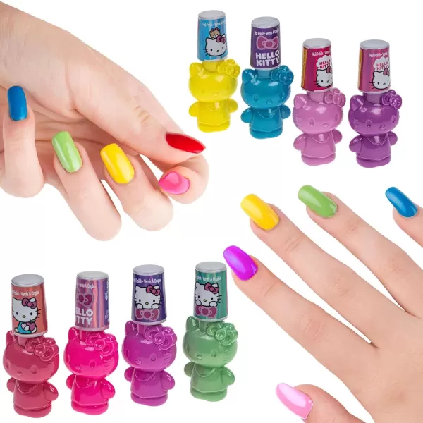 imageBarbie Townley Girl NonToxic PeelOff WaterBased Safe Nail Polish Set with Nail Dryer for Kids Batteries Not Included Ages 3 and UpBlue Green Hot Pink Purple