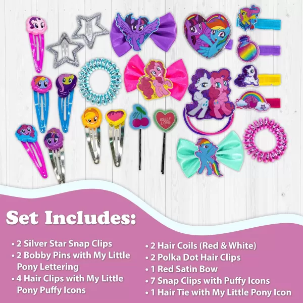 imageMy Little Pony  Townley Girl Hair Accessories KitGift Set for Kids GirlsAges 3 22 Pcs Including Hair Bow Coils Hair Clips Hair Pins and More for Parties Sleepovers ampamp Makeovers