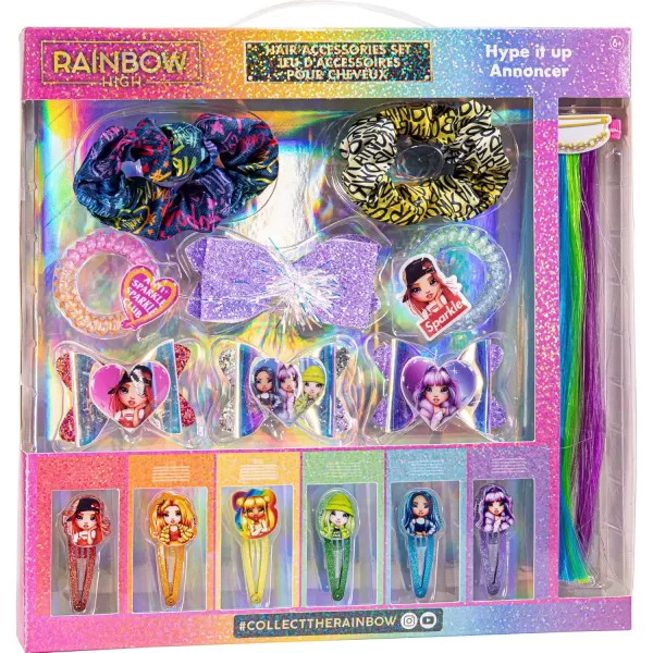 imageRainbow High  Townley Girl Hair Accessories Set Gift for Kids Teens Girls Ages 3 15 Pcs Including Hair Bow Hair Extension Scrunchies Hair Clips and More for Parties Sleepovers and Makeovers