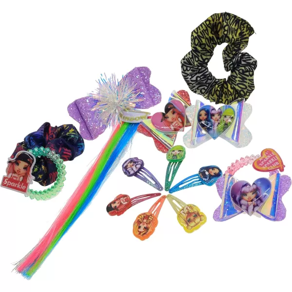 imageRainbow High  Townley Girl Hair Accessories Set Gift for Kids Teens Girls Ages 3 15 Pcs Including Hair Bow Hair Extension Scrunchies Hair Clips and More for Parties Sleepovers and Makeovers