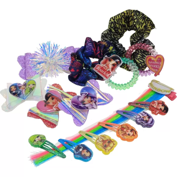 imageRainbow High  Townley Girl Hair Accessories Set Gift for Kids Teens Girls Ages 3 15 Pcs Including Hair Bow Hair Extension Scrunchies Hair Clips and More for Parties Sleepovers and Makeovers