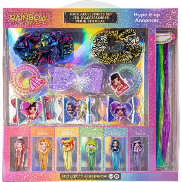 imageRainbow High  Townley Girl Hair Accessories Set Gift for Kids Teens Girls Ages 3 15 Pcs Including Hair Bow Hair Extension Scrunchies Hair Clips and More for Parties Sleepovers and Makeovers