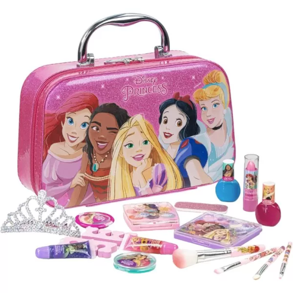 imageTownley Girl Disney Princess Tiana Cinderella Jasmine Moana and Ariel Fashion Purse Set with Makeup Toys Gift for 3 4 5 6 7 8 9 10 11 12 Years Old KidDisney Princess