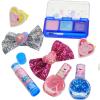 imagePeppa Pig Backpack Cosmetic Makeup Bag Set with Flipup Mirror Includes Lip Gloss Nail Polish Hair Bow ampamp More for Kids Tween Girls Ages 3 Perfect for Parties Sleepovers ampamp Makeovers Townley Girl
